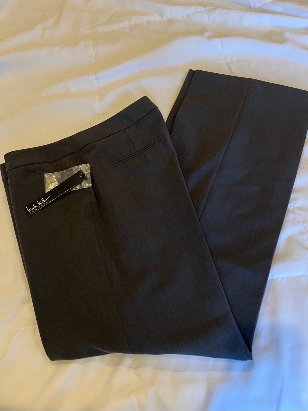 Nicole Miller Black Straight Dress Pants